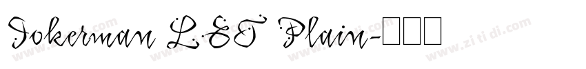 Jokerman LET Plain字体转换